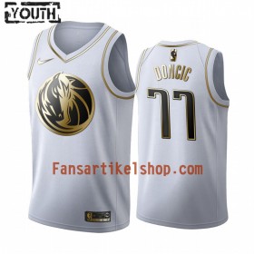 NBA Dallas Mavericks Trikot Luka Doncic 77 Nike 2019-2020 Weiß Golden Edition Swingman - Kinder